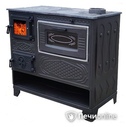 Отопительно-варочная печь МастерПечь ПВ-05С с духовым шкафом, 8.5 кВт в Серове